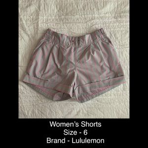 Women’s Striped Spring BreakAway lululemon shorts